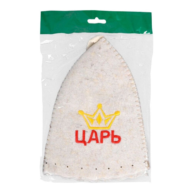 Шапка для бани и сауны Hot Pot с вышивкой Царь 41170 войлок