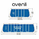 Бассейн каркасный Avenli 12147RU прямоугольный с усиленной рамой 549*280*122 см 13603 л