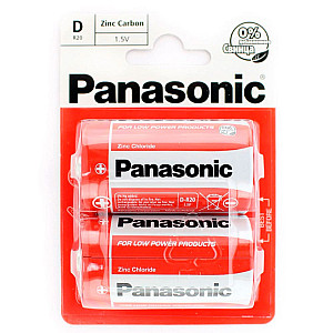 Батарейка Panasonic Zinc Carbon R20 BL2