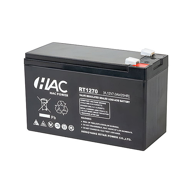 Батарея аккумуляторная HAC RT1270A F2 12V/7Ah 151*65*94 мм 1.9 кг