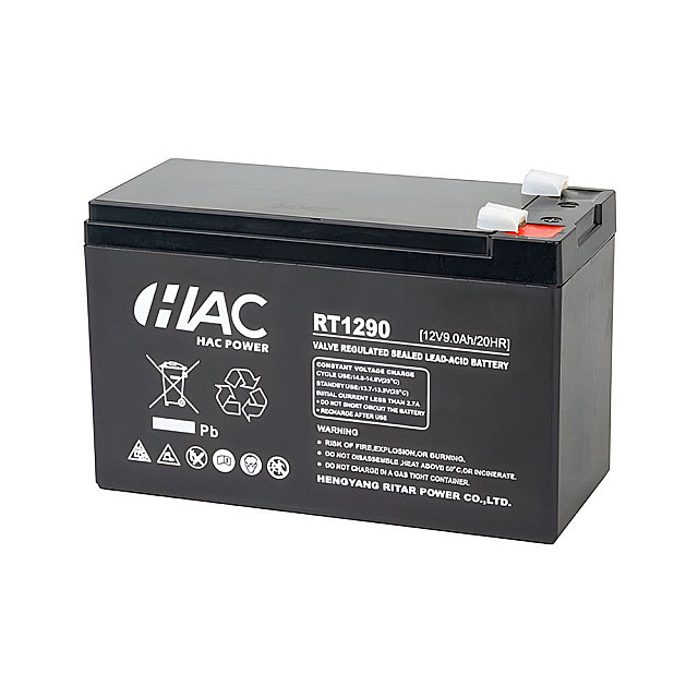 Батарея аккумуляторная HAC RT1290 F2 12V/9Ah 151*65*94 мм 2.3 кг