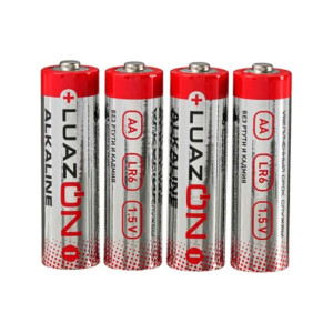 Батарейка LuazON AA LR6 спайка алкалиновая