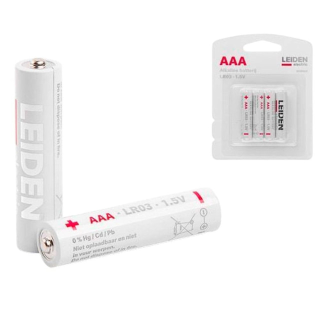 Батарейка Leiden Electric 808002 AAA LR03 1.5V alkaline 4 шт