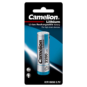 Аккумулятор Camelion ICR18650 3.7V-2200mAh Li-ion (защита)
