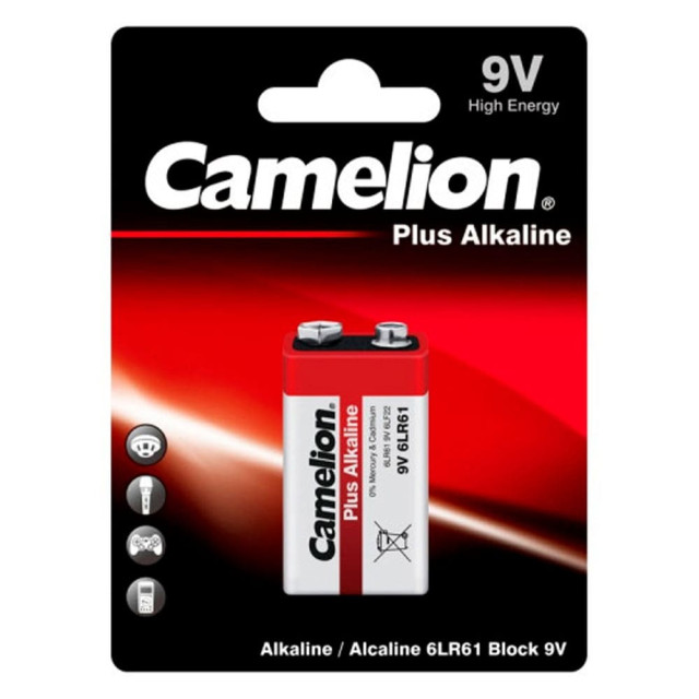 Батарейка Camelion 6LR61-BP1 12/192/9600