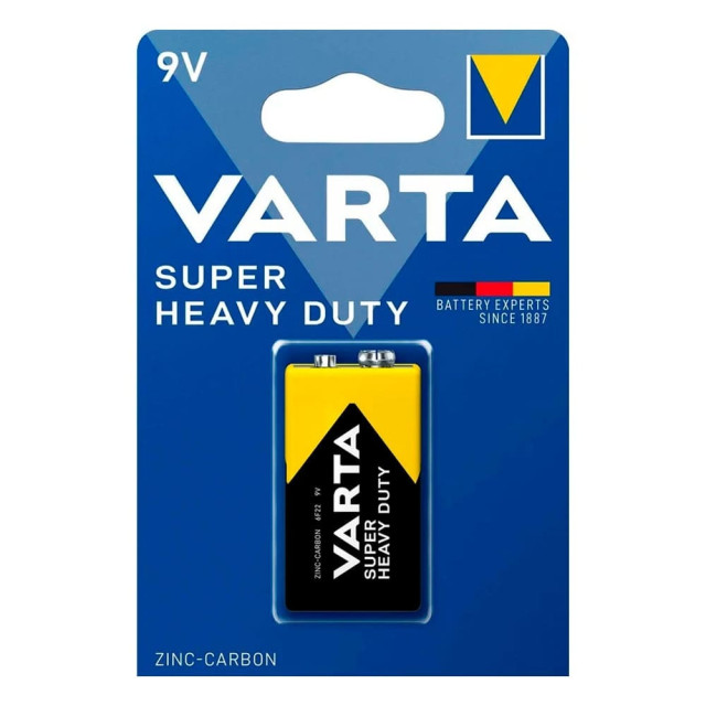 Батарейка Varta Longlife Super Heavy Duty 6F22 BL1 1/10/50 К