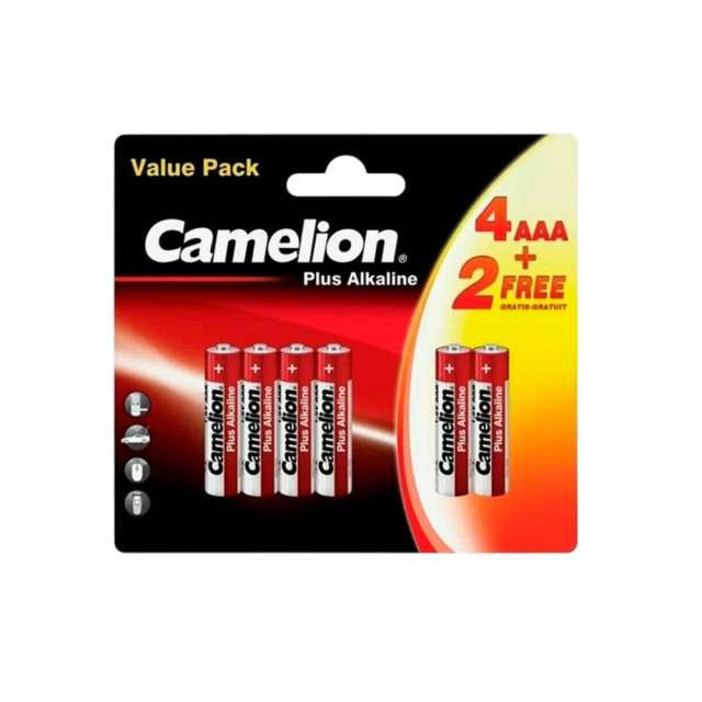 Батарейка Camelion LR03 BP4+2 Plus Alkaline 1.5В 6/72/576 К