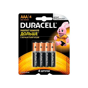 Батарейка Duracell LR03 BL4 48/1152