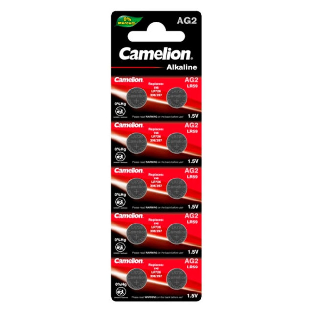 Батарейка Camelion AG 2-BP10 Mercury Free 100/3600 (без ртути)