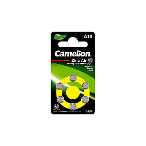 Батарейка Camelion ZA10 BL6 Mercury Free (без ртути) для слухового аппарата