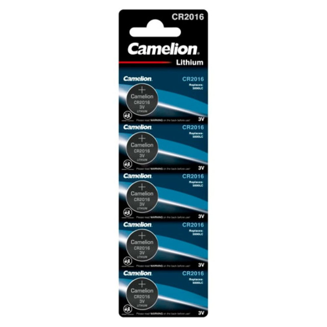 Батарейка Camelion CR2016-BP5 50/1800 К