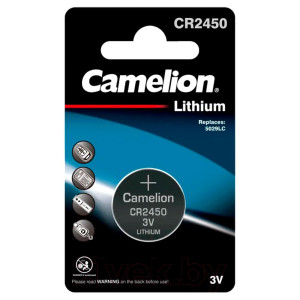Батарейка Camelion CR2450-BP1 3V 10/1800 К