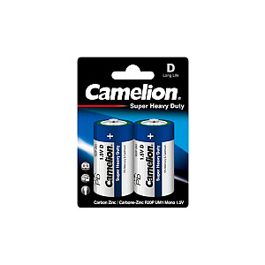 Батарейка Camelion R20P-ВР2 blue 12/144 К