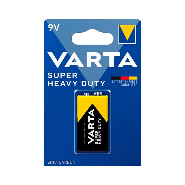 Батарейка Varta Super Heavy Duty 6F22 SP