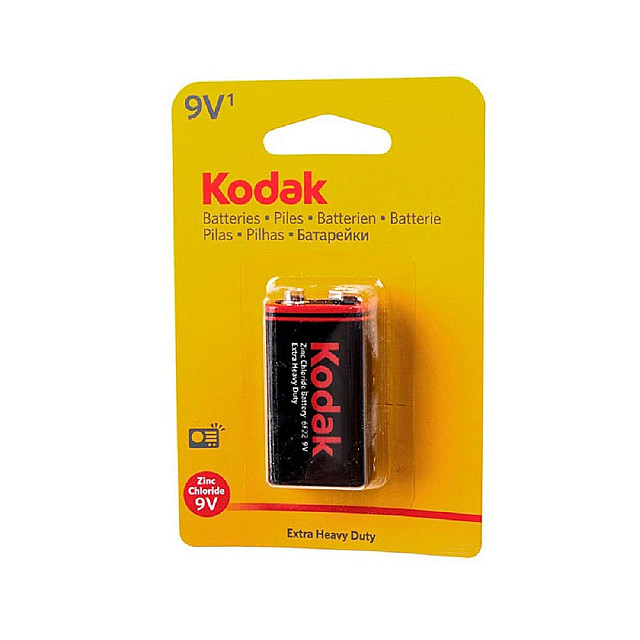 Батарейка Kodak Extra Heavy Duty 6F22-1BL K9VHZ-1 солевая