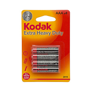 Батарейка Kodak Extra Heavy Duty R03-4BL K3A-4 солевая