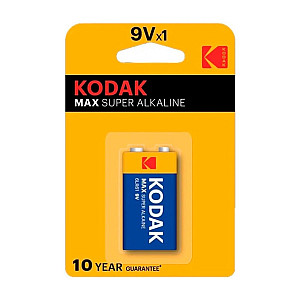 Батарейка Kodak МАХ 6LR61-1BL K9V-1 щелочная