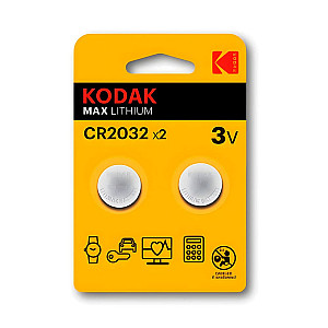 Батарейка Kodak МАХ CR2032-2BL литиевая