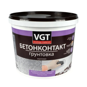 Грунтовка VGT ВД-АК-0301 Бетонконтакт белая 8 кг