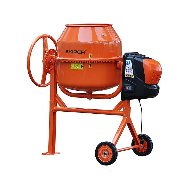 Комплект Бетоносмеситель Skiper CM-150 и тачка строительная Skiper 2*125 Profi