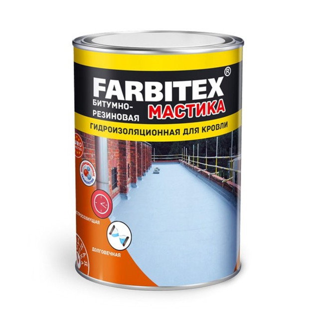 Мастика гидроизоляционная Farbitex Ф0366000/1 4 кг