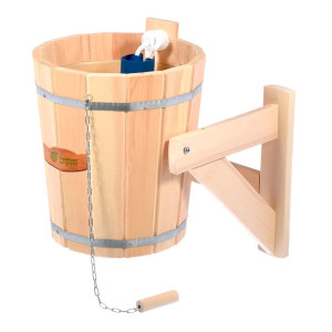 Обливное устройство Банные штучки Русский душ 33203 кедр с пластиковой вставкой 14 л