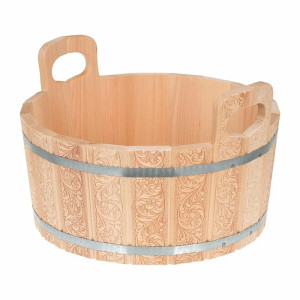 Ушат Банные штучки Цветы с орнаментом 15 л