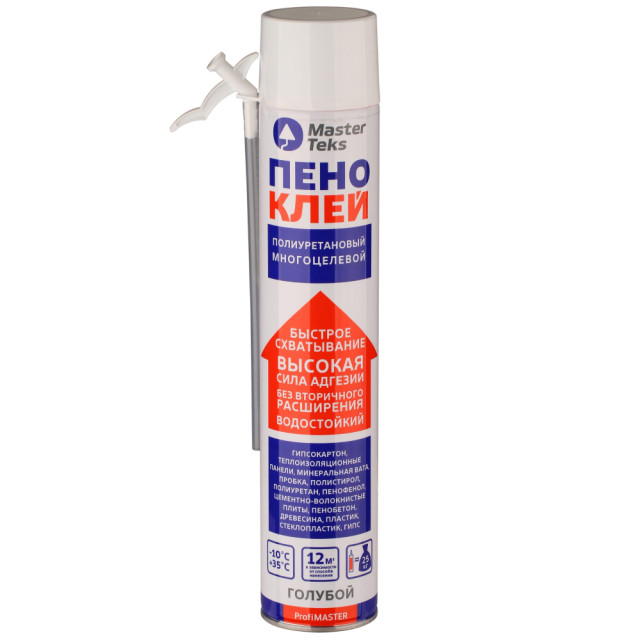 Пено-клей Master Teks ProfiMaster полиуретановый бытовой многоцелевой 750 мл