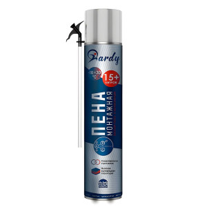 Пена монтажная Hardy 15 A1488Z бытовая всесезонная 520 мл