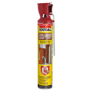 Пена монтажная Soudal окна двери с аппликатором Genius Gun 750 мл