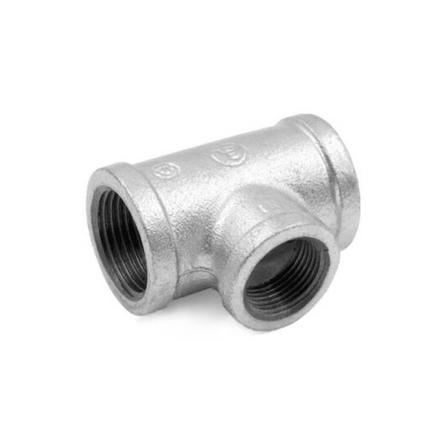 Тройник переходной Fittex Plus Ду 25*20 ВР чугунный оцинкованный
