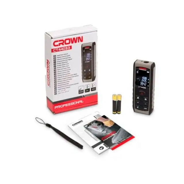 Дальномер лазерный Crown CT44033