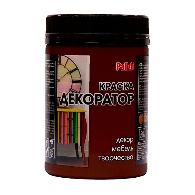 Краска-колер Palizh Декоратор акриловая №132 горький шоколад 0.32 кг