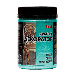 Краска-колер Palizh Декоратор акриловая №175 изумруд металлик 0.25 кг