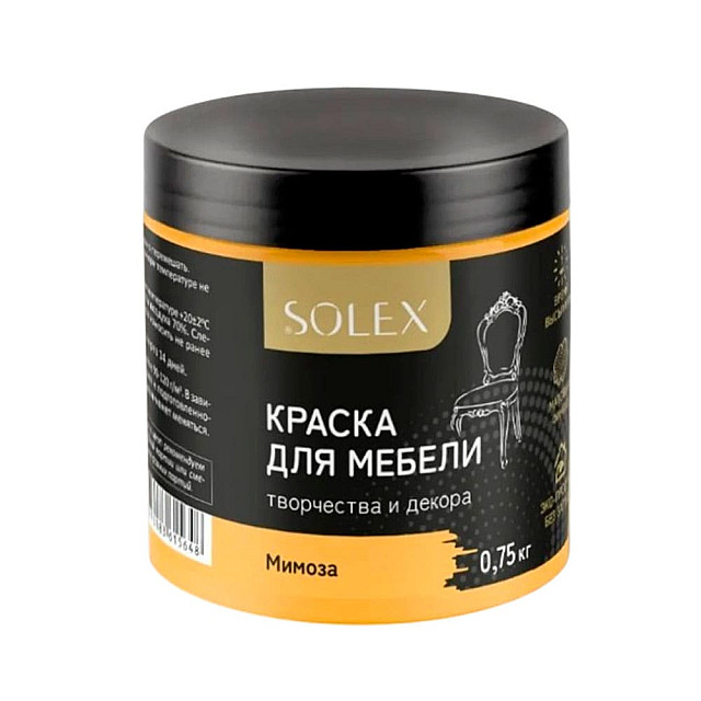 Краска для мебели Solex мимоза 0.75 кг