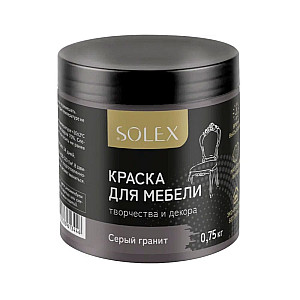 Краска для мебели Solex серый гранит 0.75 кг