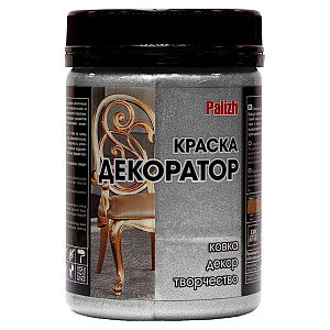 Краска-колер Palizh Декоратор акриловая №182 темное серебро 0.25 кг