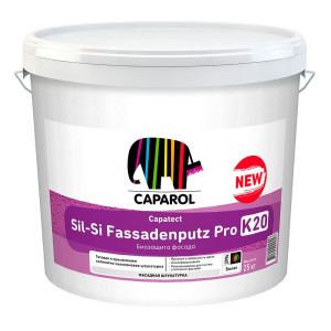 Штукатурка Caparol Capatect Sil-Si Fassadenputz Pro K20 Base 1 белая 25 кг