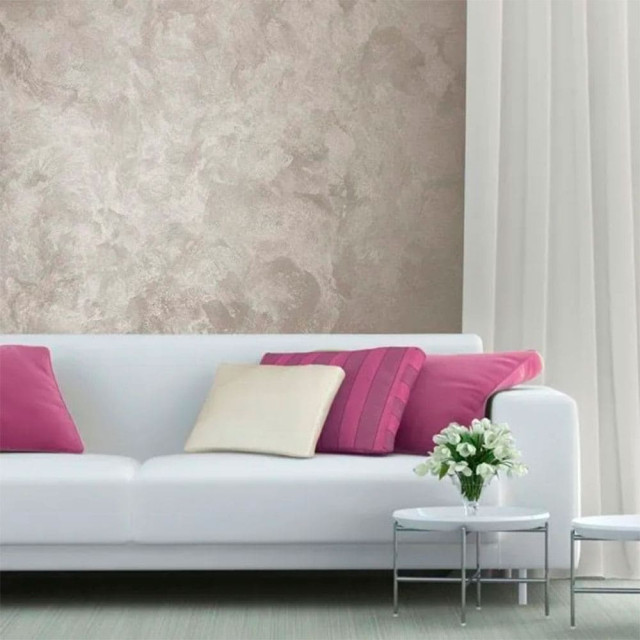 Штукатурка декоративная VGT Мокрый шелк серебристый 1 кг