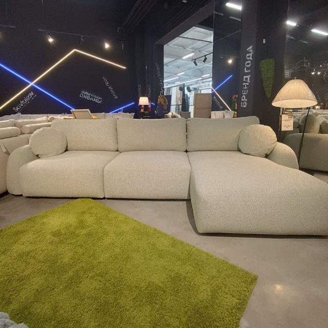 Диван угловой Savlukov Tuscan Belkraft Laura 08 Mint 3.65*1.85 м