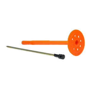 Держатель теплоизоляции ЕКТ VZ011329 10*200 мм со стальным гладким гвоздем с термо-заглушкой DTM-N+GT-MT