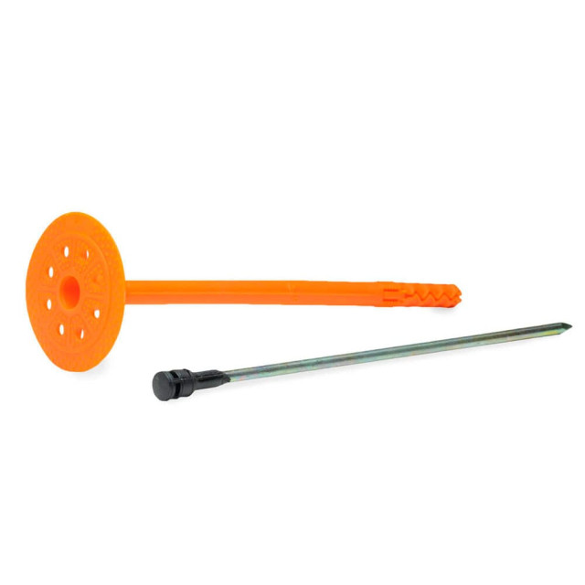 Держатель теплоизоляции ЕКТ В009650 10*200 мм со стальным гвоздем с термоголовкой 50 шт