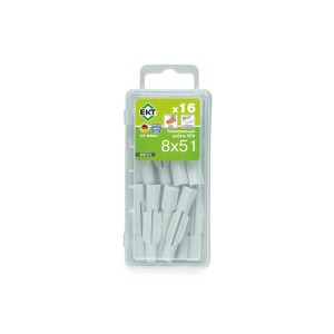 Дюбель ЕКТ KEW UDD 8*51 мм универсальный нейлон 16 шт