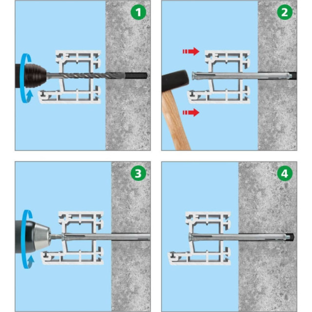 Дюбель рамный ЕКТ MFA 8*92 мм металлический