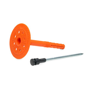 Держатель теплоизоляции ЕКТ VZ011007 10*100 мм со стальным гладким гвоздем с термо-заглушкой DTM-N + GT-MT 400 шт