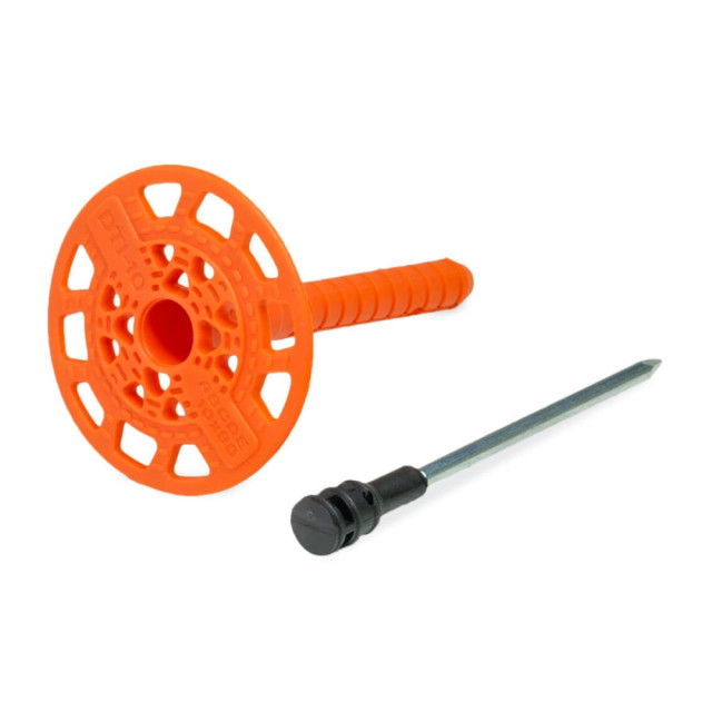 Дюбель тарельчатый ЕКТ 10*90 мм со стальным гвоздем с термоголовкой DTI-10 10 шт