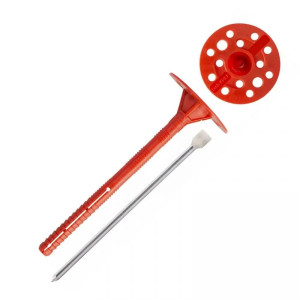 Дюбель для теплоизоляции Techkrep IZL-T 10*100 мм с термоголовкой 50 шт