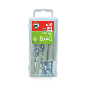 Дюбель-гвоздь ЕКТ B009294 GL 8*45 мм потай нейлон 10 шт