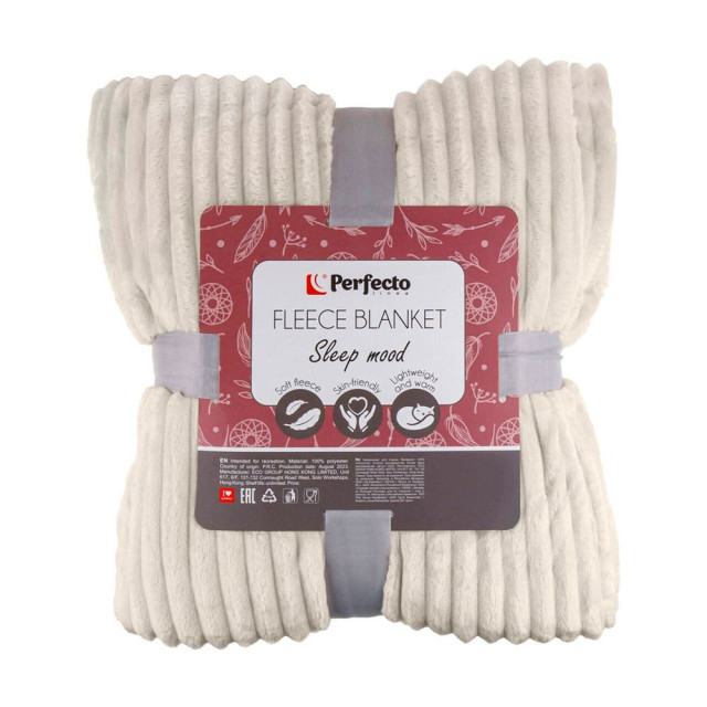 Покрывало Perfecto Linea Sleep mood 60-150211 флисовое 150*200 см белое