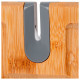 Доска разделочная Perfecto Linea Bamboo 35-395301 из бамбука с точилкой для ножей 39.5*30*1.5 см